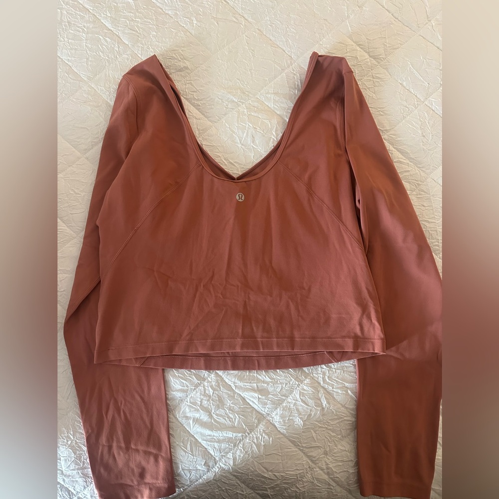 lululemon athletica Terracotta Long Sleeve Top